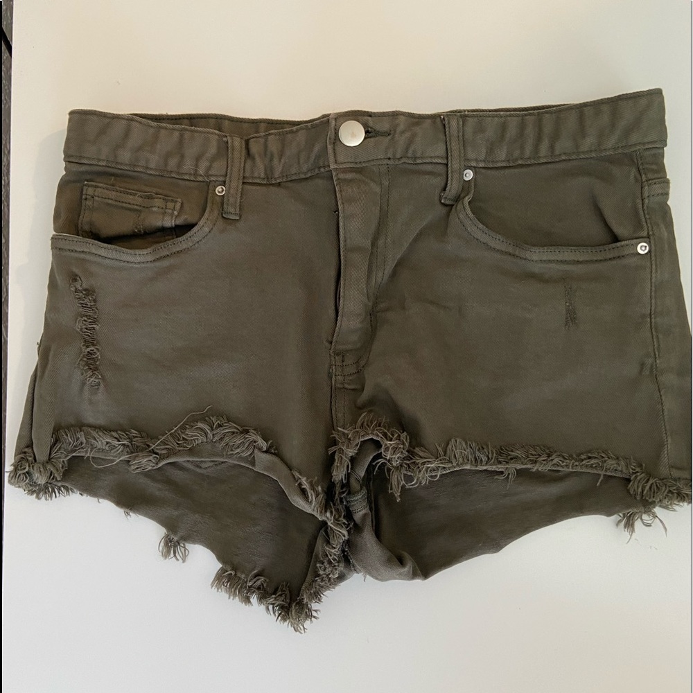 Women’s olive green shorts